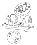 TC941AZAA - Interior Trim: Front Seat Cushion, Center for Mopar Image