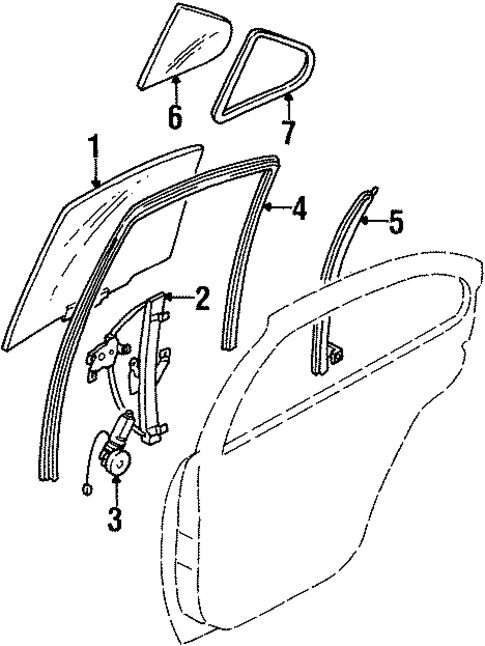 Front Door for 1996 INFINITI I30 #3