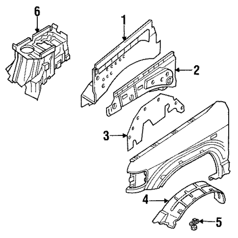 Structural Components & Rails for 2000 Isuzu Trooper #0