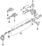 E83Z3530A - Steering: Shroud for Ford: Tempo | Mercury: Topaz Image