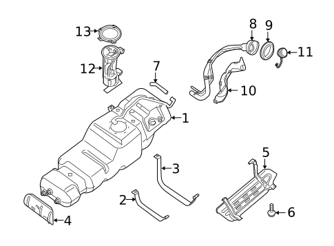 Fuel System Components for 2006 INFINITI QX56 #0