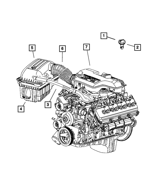 53032463BC - Engine 5.7L Eight Cylinder: Throttle Body Resonator for Mopar Image image