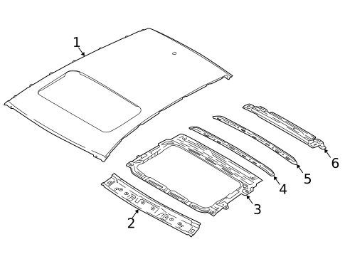 Roof & Components for 2021 Hyundai Kona Electric #0