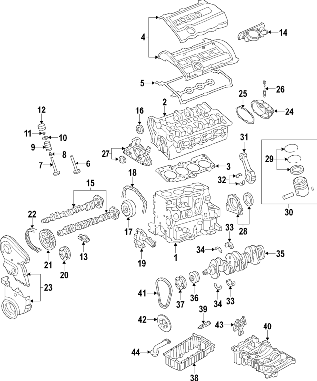 6F103011J - : Cylinder Block for Volkswagen Image