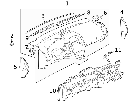 Instrument Panel for 2007 Saturn Vue #0