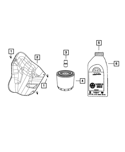 Engine Oiling, Oil Pan and Indicator (Dipstick) for 2017 Ram 2500 #0