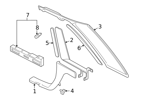Interior Trim - Quarter Panels for 2003 Audi S8 #0