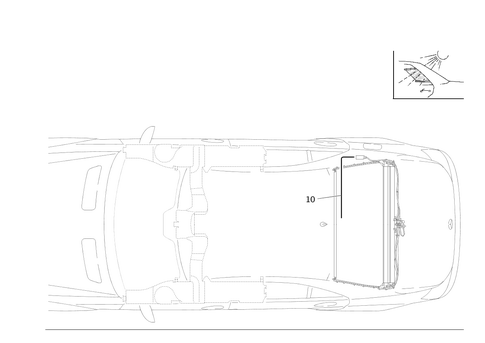 Rear Window Roller Blind for 2001 Mercedes-Benz S500 #0