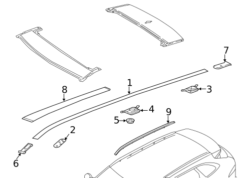 Exterior Trim - Roof for 2017 Jaguar F-Pace #0