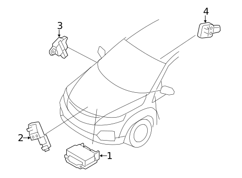 Air Bag Components for 2020 Kia Sportage #1