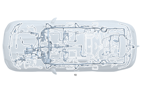 Frame Floor Unit Main Cable Harness for 2025 Mercedes-Benz CLA45 AMG S #0