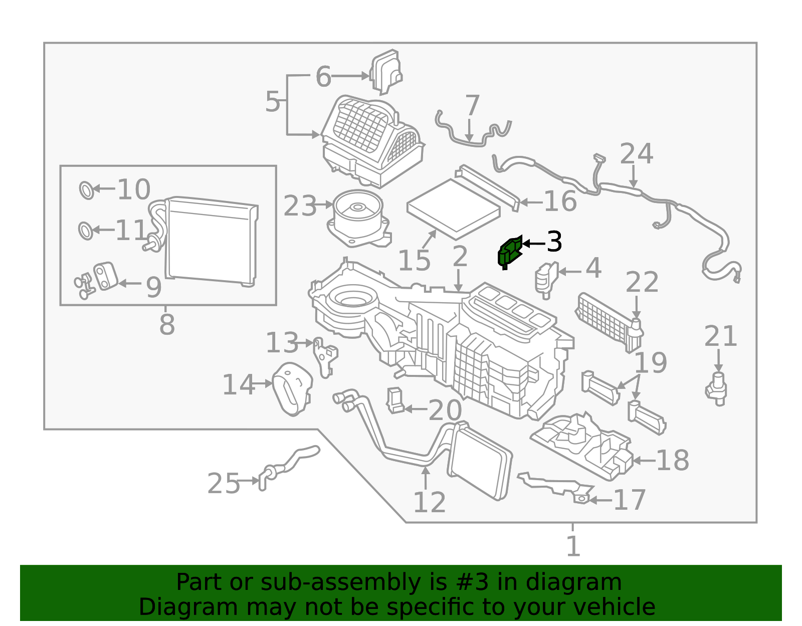 2016-2018 Nissan Temp Door Actuator 27732-EZ03B | Parts for Nissans