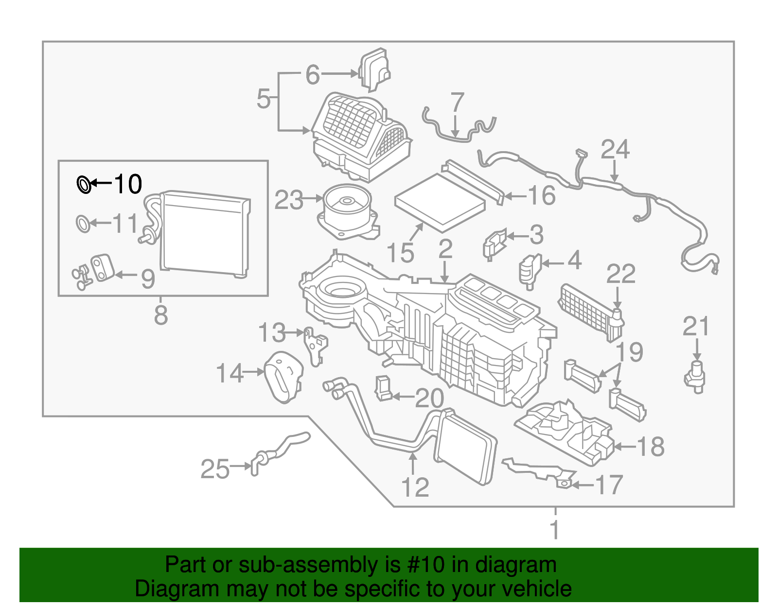 A/C Expansion Valve O-Ring - Nissan (92475-71L00)