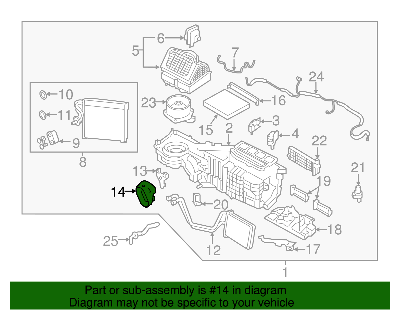 Heater Core Grommet - Nissan (92560-EZ00A)