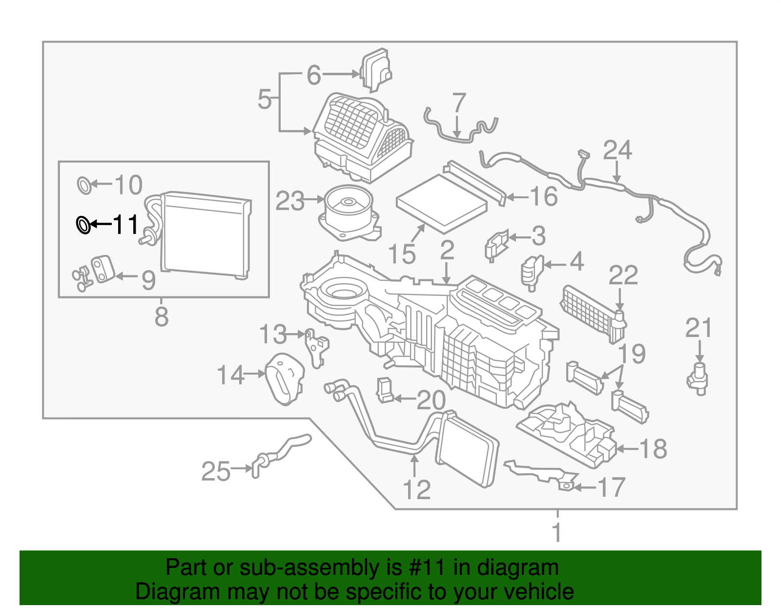 A/C Expansion Valve O-Ring - Nissan (92477-4GF0A)