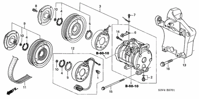 A/C Compressor (2) for 2006 Acura MDX #0