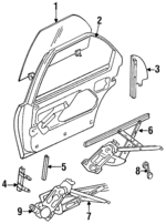 4756448 - Body: Window Regulator for Chrysler: Concorde, LHS, New Yorker | Dodge: Intrepid Image
