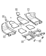 1XP79DX9AH - Interior Trim: Passenger Floor Carpet, Right for Mopar Image