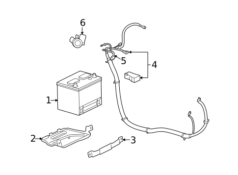 Battery & Related Components for 2007 Chevrolet Monte Carlo #0