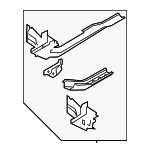 41007486628 - Body: Rail Extension for BMW: 230i, 230i xDrive, 330e, 330e xDrive, 330i, 330i xDrive, 430i, 430i xDrive, M2, M240i, M240i xDrive, M3, M340i, M340i xDrive, M4, M440i, M440i xDrive Image