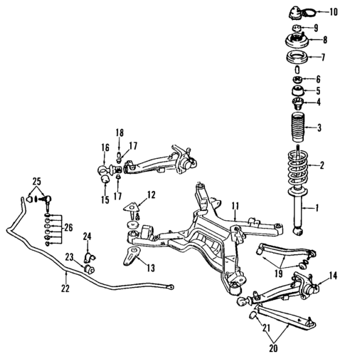 Rear Suspension for 1994 Dodge Stealth #3