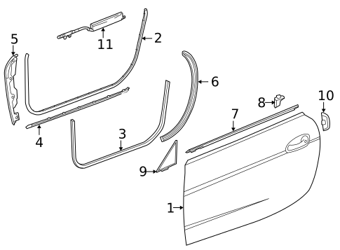 Door & Components for 2016 Mercedes-Benz SL 400 #0
