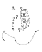 68644940AA - Electrical: Windshield Washer Reservoir for Mopar Image