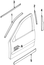 8028240U10 - : Window Molding for Nissan: Maxima Image