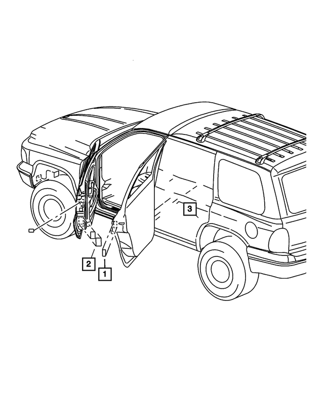 5056072AA - Labels All Vehicle Locations: Child Protection Lock Label for Mopar Image image