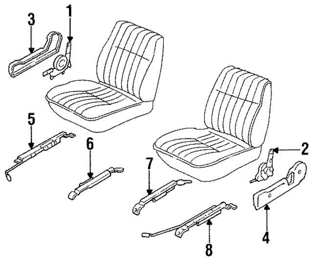 8733001G01 - : Recline Adjuster Cover for Nissan Image
