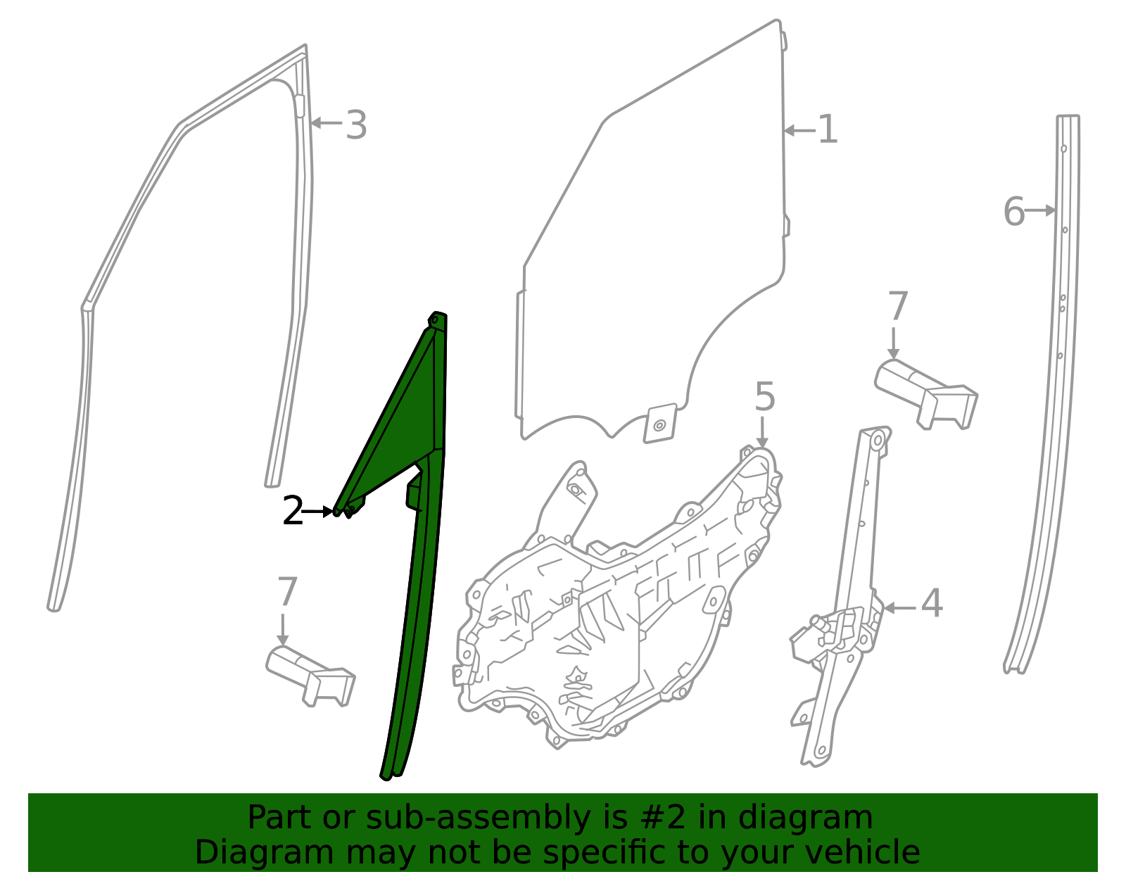Genuine OEM Rear Glass Part# LR181999 Fits 2023 Land Rover Range
