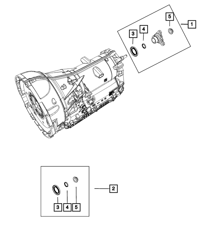 « 68234127AB – 845RE; 8-Speed; Automatic Transmission : Arbre Secondaire Joint pour Mopar Image »