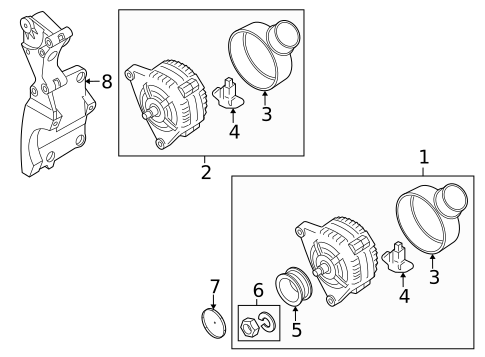 Alternator for 2009 Volkswagen GTI #0