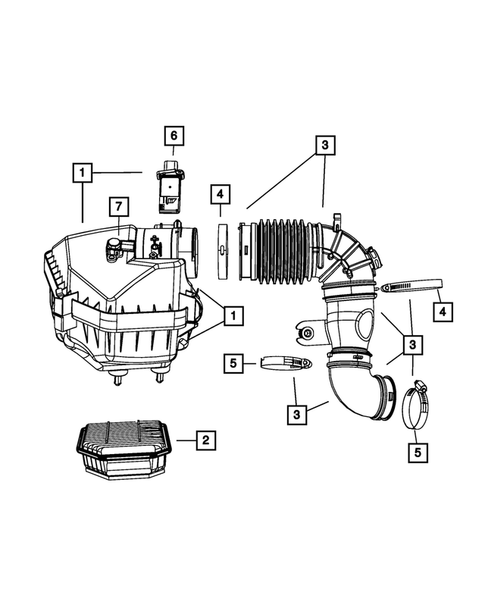 Air Cleaner for 2008 Jeep Liberty #1