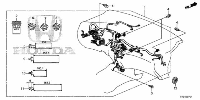 Wire Harness (2) for 2012 Honda Civic #0