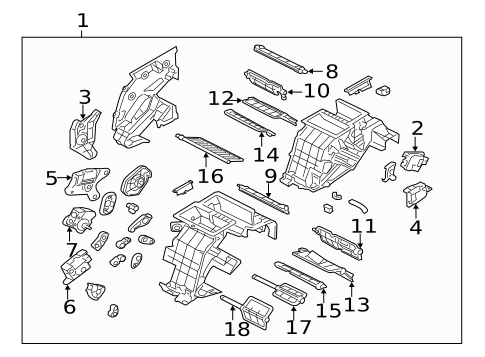 Evaporator & Heater Components for 2015 Hyundai Equus #1