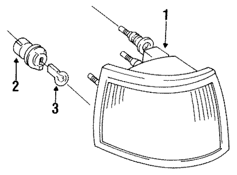 Park & Side Marker Lamps for 1995 Ford Ranger #0