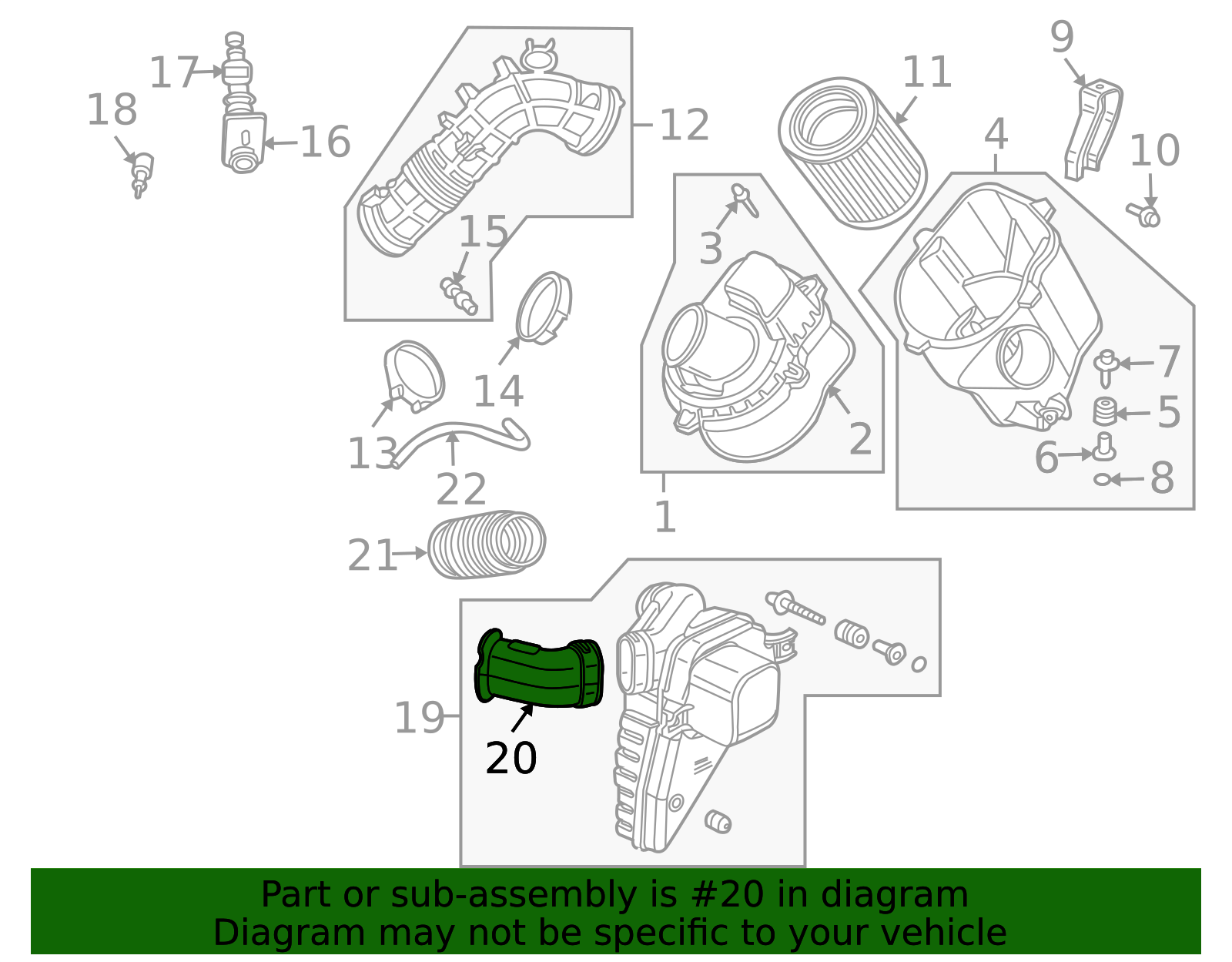 2003-2006 Honda Element Engine Air Intake Hose 17243-PZD-A00 | OEM ...