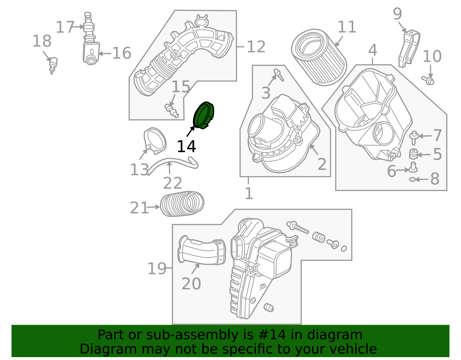 2003-2006 Honda Element Engine Air Duct Clamp 17314-PZD-A00 | OEM Parts ...