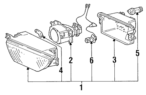 Fog Lamps for 1992 Audi 80 Quattro #0