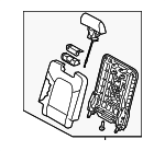 89300B8120R6X - Body: Seat Back Assembly for Hyundai Image