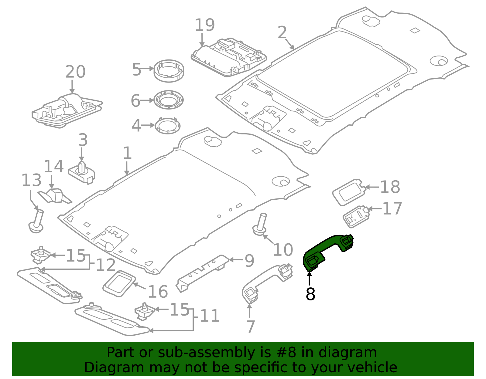 2016-2019 Land Rover Discovery Sport Grip Handle LR087344 | Land Rover ...