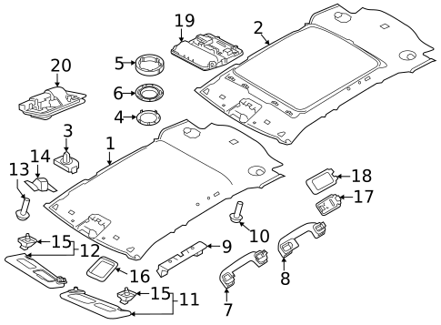 Interior Trim - Roof for 2022 Land Rover Discovery Sport #1