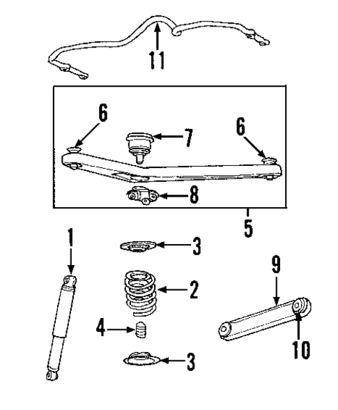 Rear Suspension for 2006 Jeep Liberty #1