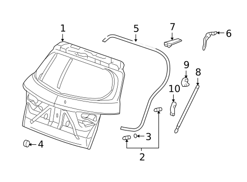 Gate & Hardware for 2008 Acura RDX #0