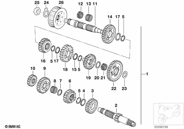 23002343197 - Manual Transmission: Stop Disk - 17.2X30X1 for BMW-Motorrad Image