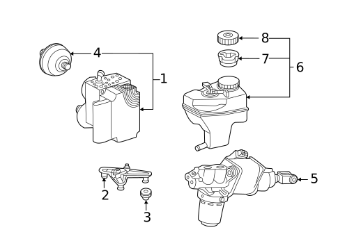 ABS Components for 2009 Mercedes-Benz SL63 AMG #0