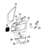 5RB58JXWAB - Interior Trim: Cover Plug, Right for Mopar Image