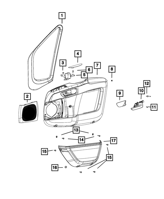 5RB58JXWAB - Interior Trim: Cover Plug, Right for Mopar Image image