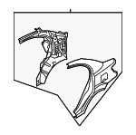 701001E1A0 - Body: Quarter Panel Assembly for Hyundai: Accent Image
